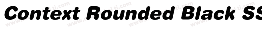 Context Rounded Black SSi Black字体转换